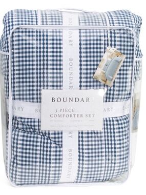 Boundary Comforter Set - Gingham (3-Piece)